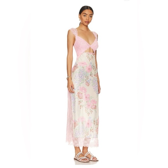 Free People x Intimately Daisy Suddenly Fine Maxi Slip Dress Size M NWT - Picture 12 of 17
